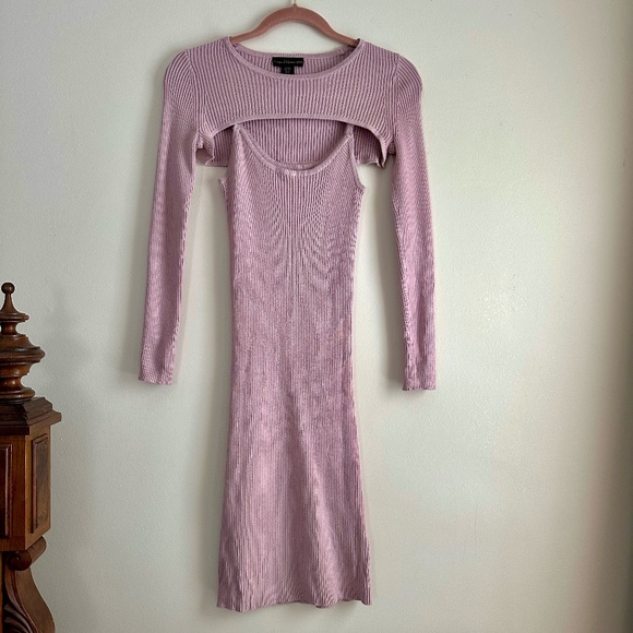 House of Harlow 1960‎ • Ribbed Knit Dress Bolero Set - Picture 1 of 7